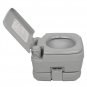 10L Portable Removable Flush Toilet with Double Outlet