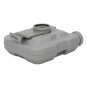 10L Portable Removable Flush Toilet with Double Outlet