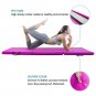 6'x2'x2" Tri-fold Gymnastics Yoga Mat with Hand Buckle Purple