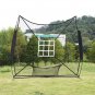 7'*7' Baseball Train Net with Nine Target Frame Black Sleevelet