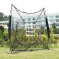 7'*7' Baseball Train Net with Nine Target Frame Black Sleevelet