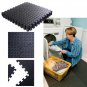 54pcs Home Use Anti-skid Damp-proof Leaf Pattern Environmental Protection EVA Ground Mat Health Mat