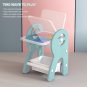 2 in 1 children\'s table and chairs with storage drawing board