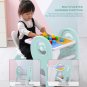 2 in 1 children\'s table and chairs with storage drawing board