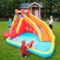Inflatable Water Slide Backyard Water Park with Climbing Wall, Splash Pool