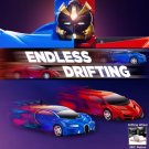 1/18 Scale Transforming Sports Car Toys w/ 1 Button Transformation Red