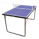 Table Tennis Table Midsize Foldable & Portable Ping Pong Table Set with Net and 2 Ping Pong