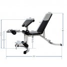 6+3 Positions Adjustable Weight Bench with Leg Extension - Olympic Utility Benches