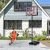 Portable Basketball Hoop Basketball System 4.76-10ft Height Adjustable for Youth Adults LED