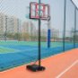 Portable Basketball Hoop Basketball System 4.76-10ft Height Adjustable for Youth Adults LED