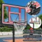 Portable Basketball Hoop Basketball System 4.76-10ft Height Adjustable for Youth Adults LED