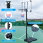 Portable Basketball Hoop Stand w/Wheels for Kids Youth Adjustable Height 5.4ft
