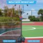 Portable Basketball Hoop Stand w/Wheels for Kids Youth Adjustable Height 5.4ft