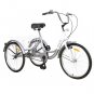 Adult Tricycle Trikes,3-Wheel Bikes,26 Inch Wheels Cruiser Bicycles with Large Shopping Basket