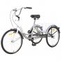 Adult Tricycle Trikes,3-Wheel Bikes,26 Inch Wheels Cruiser Bicycles with Large Shopping Basket