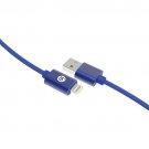 iEssentials IEN-BC10L-BL Charge & Sync Braided Lightning to USB Cable, 10ft (Blue)