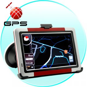 5 Inch GPS Navigation System FM Transmitter A/V Input Bluetooth MAP + 2GB MicroSD