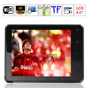Android 2.2 Freescale A8 1GHz 512MB DDR 4GB Camera WiFi 3G 8-inch Capacitive Touch Screen Tablet PC