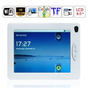 Apad M8004 - 8 Inch LCD Touch Screen WIFI 1.2GHZ CPU Android 2.2 M8004 Tablet PC - White