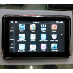 4.3 Inch Car GPS Navigation System MP4 Bluetooth A/V Input Map+ 2GB MicroSD Model4301