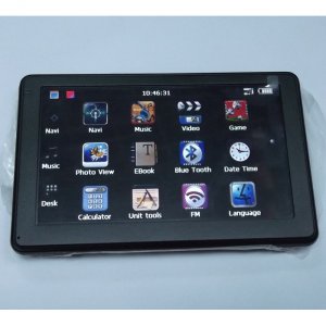 5 Inch Super Slim GPS Navigation System FM Transmitter AV In Bluetooth MAP + 2GB MicroSD model502