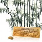Wireless Bamboo Keyboard With 108 Keys + Mouse + USB Dongle Kit - WT3Q108