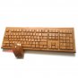 Wireless Bamboo Keyboard With 108 Keys + Mouse + USB Dongle Kit - WT3Q108