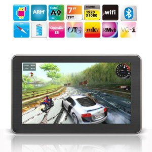 Android 2.2 OS 512M DDR2 4GB HDD WIFI Bluetooth IR Remote 7.0-inch Touch Screen Tablet PC
