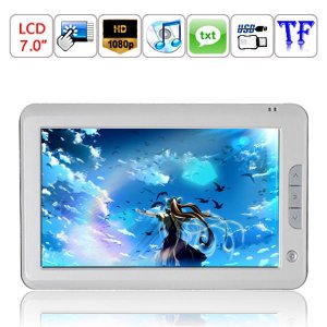 4G Capacity Music Player Recording Browsing History Bookmark HD 1080P 7-inch Ebook Reader