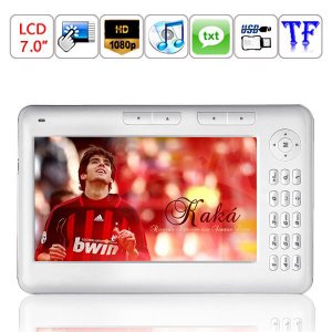 4G Capacity Music Player Recording Browsing History Bookmark HD 1080P 7-inch Ebook Reader