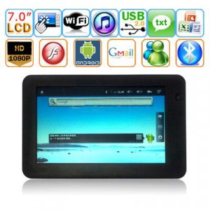 Android 2.2 Cortex A9 800MHZ 512MB RAM WIFI 7 inch Tablet PC