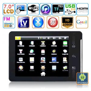 Android 2.2 AMLogic cortex A9 TV WiFi Bluetooth 7-inch Touch Screen Tablet PC - A99