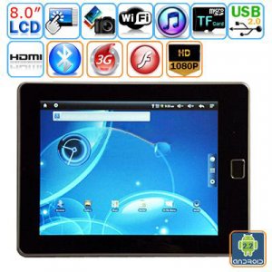 Android 2.2 WIFI G-sensor 8-inch Resistive Touch Screen Tablet PC - A9