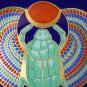 RARE LIMOGES PLATE GOLD LEAF TUTKANHAMEN ~THE SCARAB