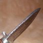 CUSTOM KNIFE DAMASCUS / FOSSIL HANDLE by AVARITT ~  VERY RARE
