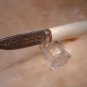 CUSTOM KNIFE DAMASCUS / FOSSIL HANDLE by AVARITT ~  VERY RARE