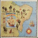 Guinea Bissau 1983 Sc 497  MNH Map Boat Trees