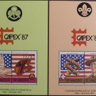 St. Vincent 1987 Sc 922-922a MNH  Boy Scouts Flag