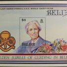 Belize 1987 Sc 877 MNH Girl Scouts Flags