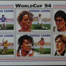 1994  Sierra Leone  SC 1731 MNH Sheet Soccer World Cup