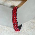 Red Swarovski Crystal Tennis Bracelet