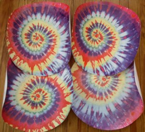 tie dyed head