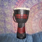 Black and Red Djembe
