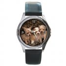 Chihuahua Puppies Round Metal Watch