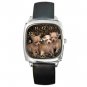 Chihuahua Puppies Square Metal Watch