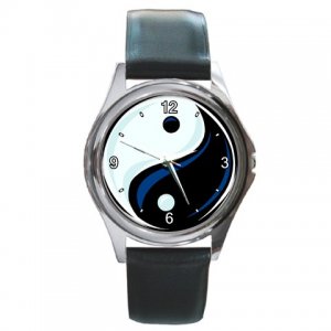 Yin Yang Symbol Round Metal Watch FREE SHIPPING
