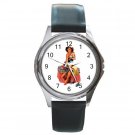 Pin-Up Girl with Towel Round Metal Watch FREE SHIPPING