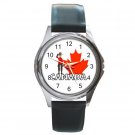 Canada Pride Red Leaf Round Metal Watch FREE SHIPPING