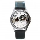 Galloping Horse Herd Round Metal Watch FREE SHIPPING