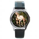 Tan Horse Round Metal Watch FREE SHIPPING